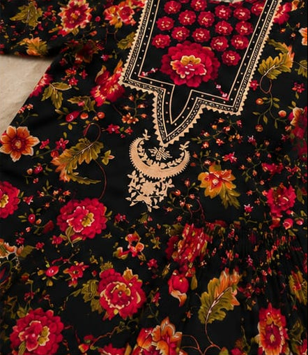 Premium Lawn 2-Piece Stitched Suit – Printed Shirt & Shalwar
