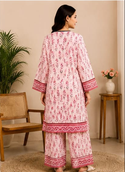 Elegant Printed 2-Piece Lawn/Grip Suit for Women