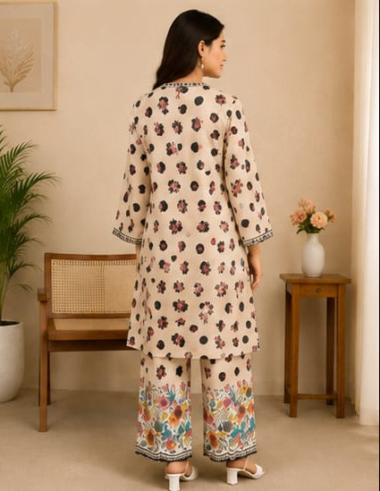 Casual & Festive Printed 2-Piece Suit
