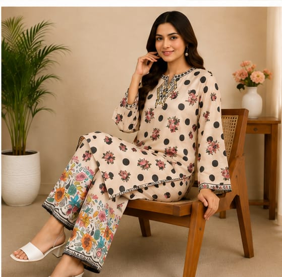 Casual & Festive Printed 2-Piece Suit