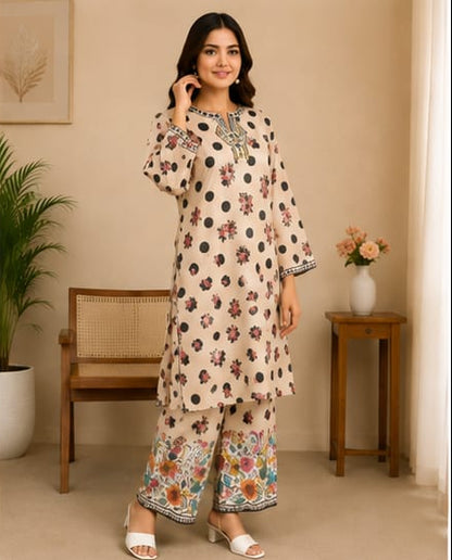 Casual & Festive Printed 2-Piece Suit